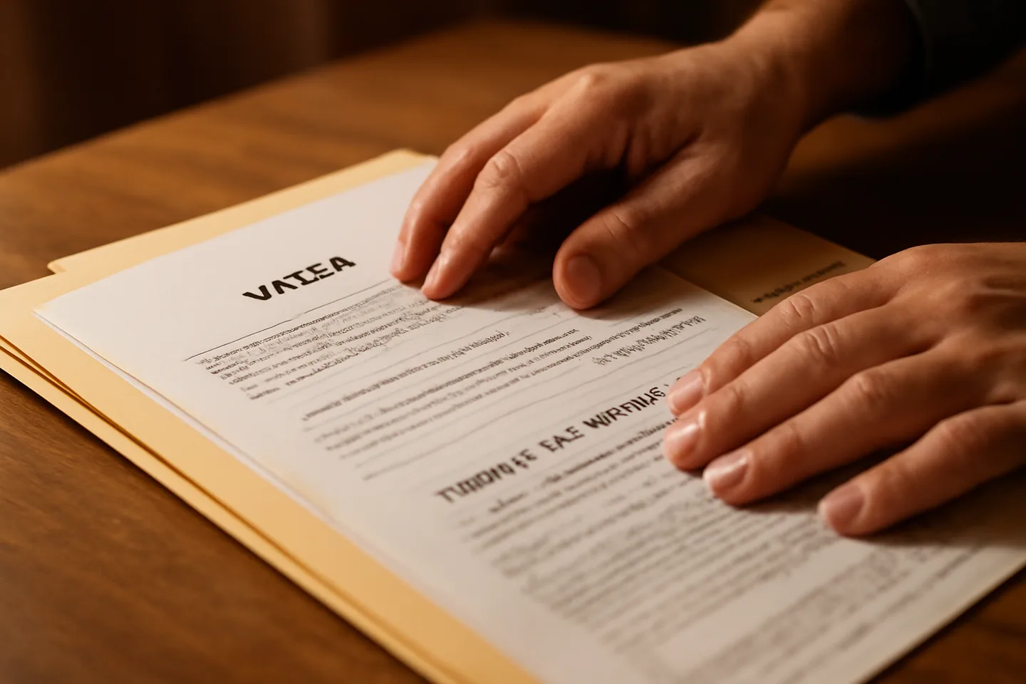 Sorting through inherited land documents and deed paperwork