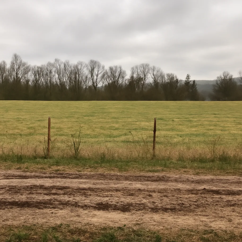 Rural acreage with open grassland and conifer forest in Cocke County, Tennessee