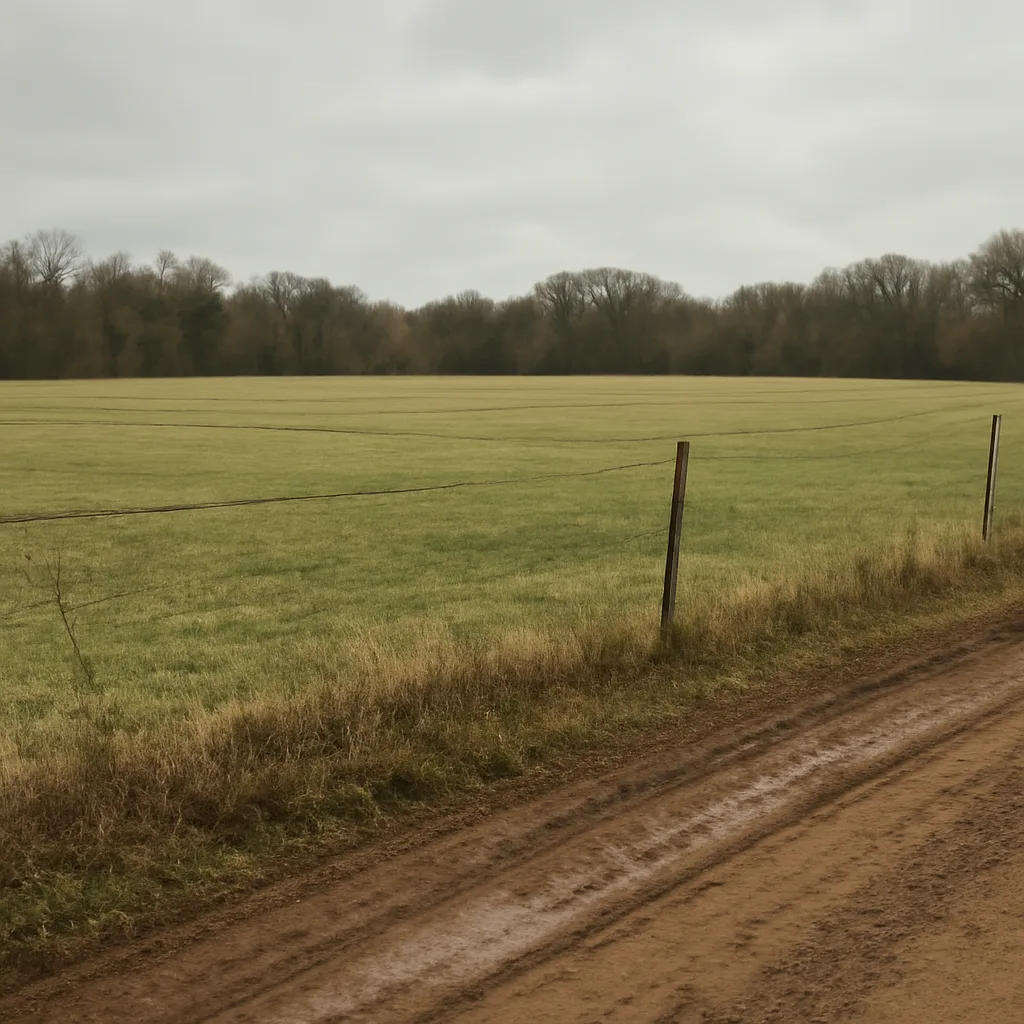 Rural acreage with open grassland and conifer forest in Jefferson County, Tennessee