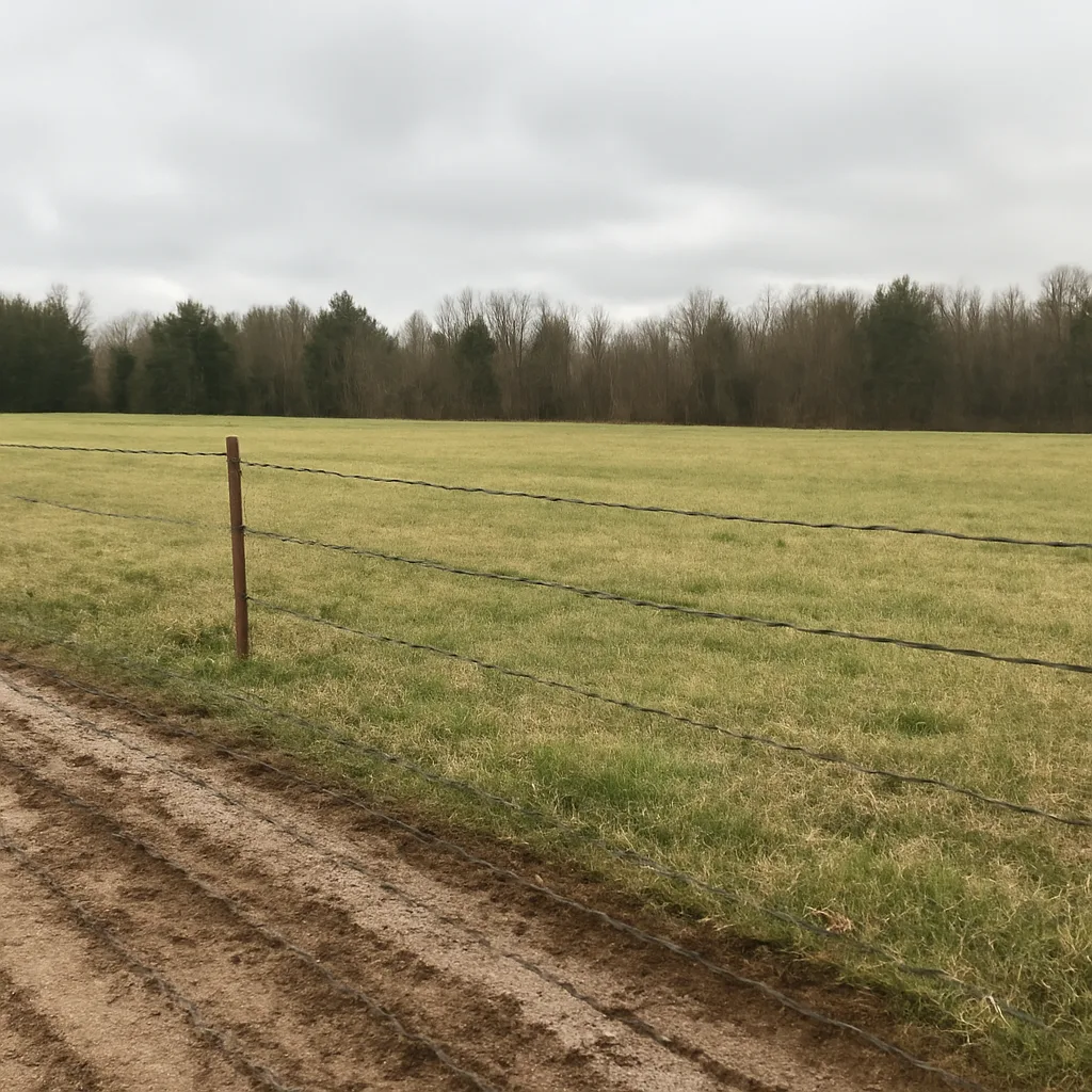 Rural acreage with open grassland and conifer forest in Newport, Tennessee