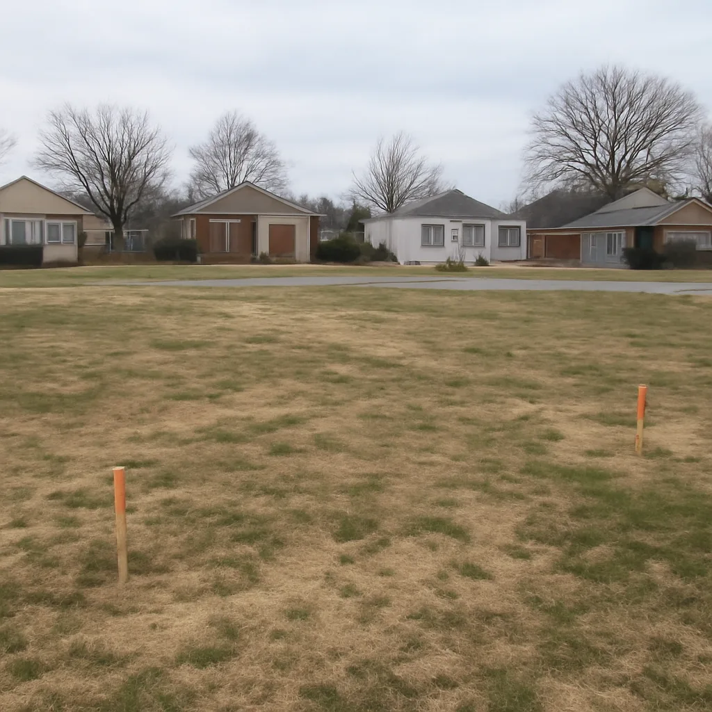 Cleared vacant residential lot for sale in Memphis, Tennessee